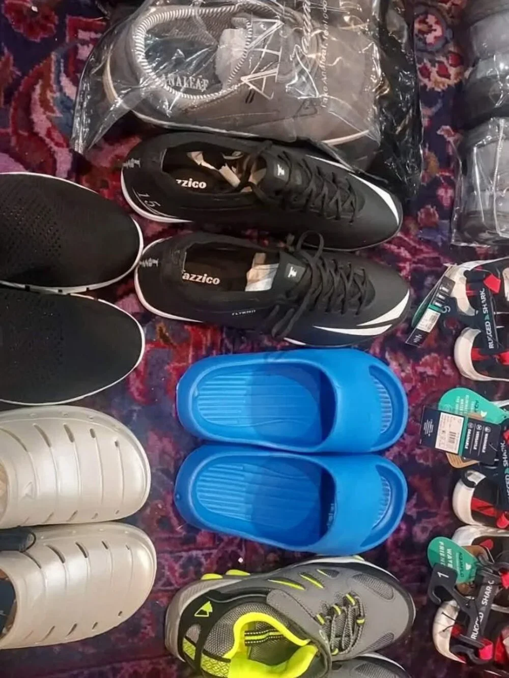 Pallet of brand new Kids and Toddlers Beach Shoes and other water shoes